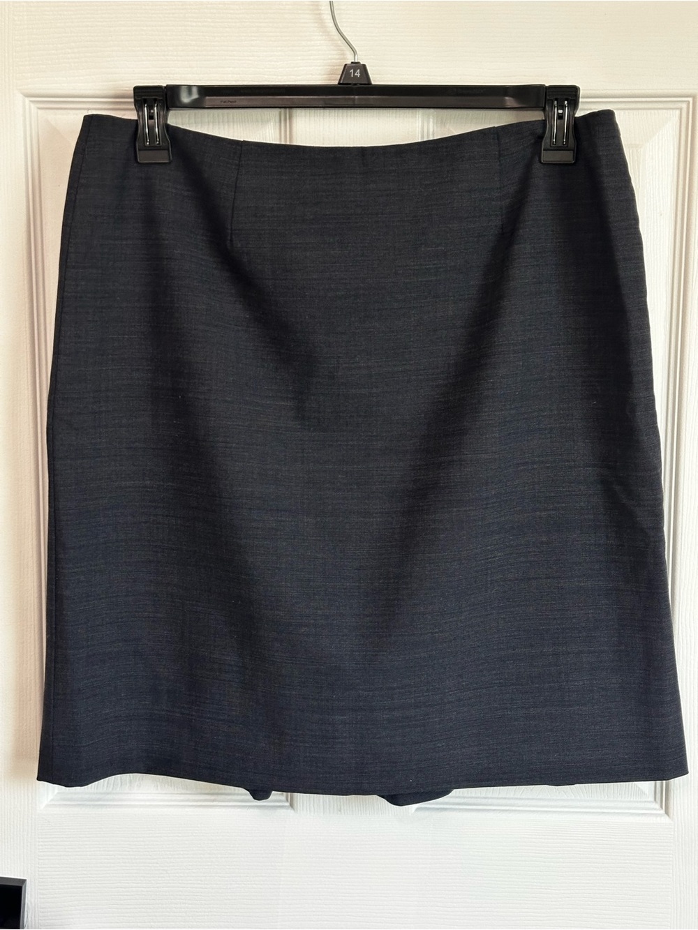 Alex Marie Pencil Skirt Knee Length Skirt Navy Blue Lined Size 14P Petite